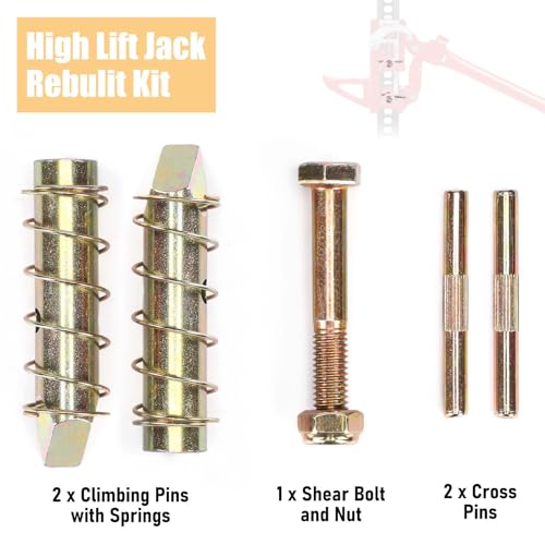 FK-1 High Lift Jack Pin Fix-it Rebuild Repair Kit | For Hi-Lift 3 Ton Handyman Farm Jack, 7000lbs Load-Bearing, High-Strength Steel, Rust & Wear Resistance