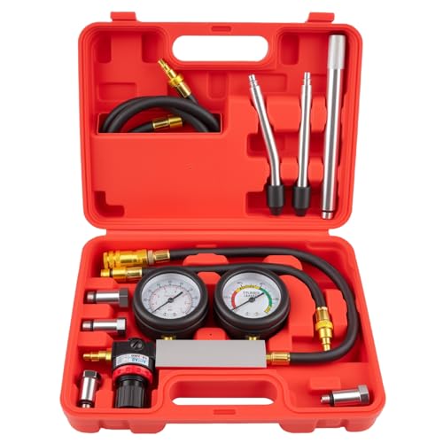 Marvelity Cylinder Leak Down Tester Kit | Automotive Engine Compression Leakage Test, Extension Rod Included, for Gasoline Engines, Pressure Check & Leakage Rate Test