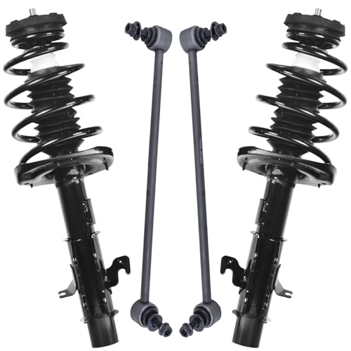 Detroit Axle - 6.2L Front Struts Sway Bars for 2010 2011 2012 Chevrolet Camaro, 2 Struts with Coil Spring Assembly 2 Sway Bar End Links Replacement Suspension Kit - size: 4QS50677-V1/ sway kit