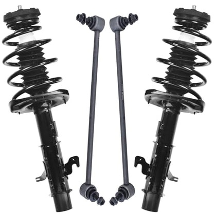 Detroit Axle - 6.2L Front Struts Sway Bars for 2010 2011 2012 | Chevrolet Camaro, Struts with Coil Spring Assembly Sway Bar End Links Replacement Suspension Kit - size: 4QS50677/ sway kit