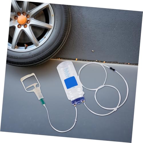 NUOBESTY Manual Oil Change Vacuum Fluid Extractor Pump 2l Capacity Hand Pump Tool for Car Engine Maintenance and Automotive Fluid Transfer