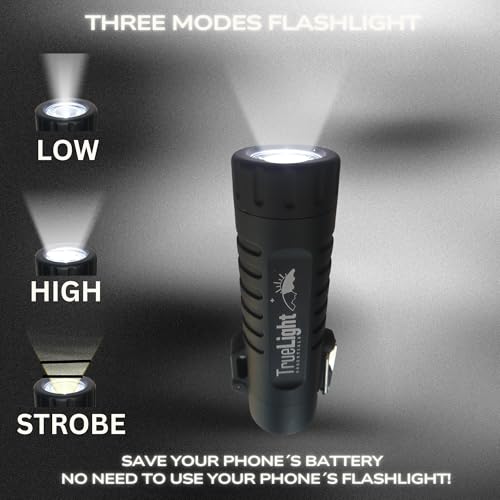 TrueLightEssentials Electric Rechargeable Plasma Lighter - Waterproof USB Arc Lighters with Flashlight LED Battery Indicator and Flexible Neck for Candle Survival Camping Emergency (Black, Long) - color: Black