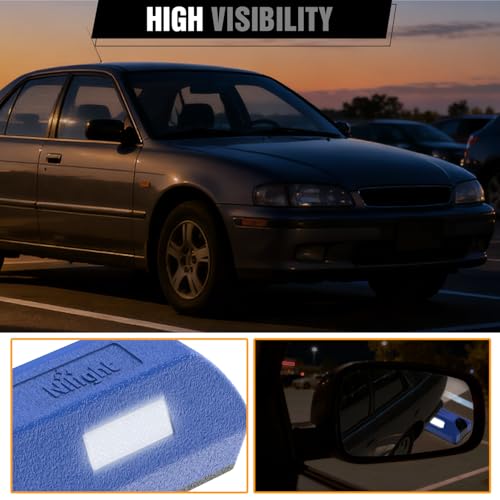 Nilight Rubber Parking Curbs 2 Pack - Heavy Duty 22 Inch Garage Wheel Stops Parking aid Block for Driveway & Parking Lot, Blue - size: 22" Blue