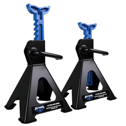 ANTPOWER 2.5 Ton Jack Stands 5,000 lb Capacity Car Lifting Stand 1 Pair (Not Suitable for SUV,Truck) Blue and Black (2.5T jackstand) - style: 2.5T jackstand