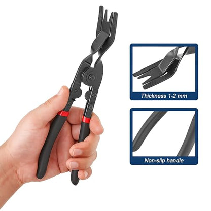 Car Panel Clip Removal Plier, Vehicle Retainer Clip Upholstery Trim Rivet Removal Tool, Automotive Interior Door Panels Fastener Plier, Universal for SUV Sedan Lorries
