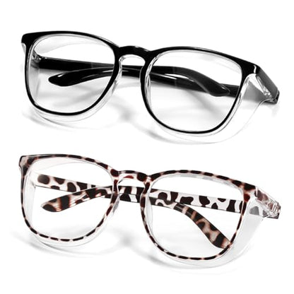 Safety Glasses Anti Fog Goggles Protective Eyewear Blue Light Blocking Anti Dust UV Protection Glasses For Men Women - color: Brown Leopard+black