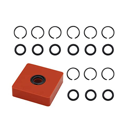 (10 Sets) 1/2" Impact Wrench Retaining Rings with O-Ring, Compatible with Electric/Pneumatic Wrench, Including Retainer Ring Anvil Install Tool - size: (10 Sets) 1/2" Retaining Rings with O-Ring & Tool