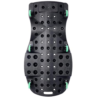 Mechanic Plastic Creeper, 48 Inch Low Profile Creeper with Blow Molded Ergonomic HDPE Body, Padded Headrest & Dual Tool Trays, 440 Lbs Capacity, Car Creeper/Seat for Garage, Shop, Tool Gift (Black) - color: Black