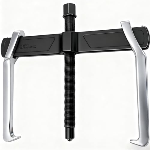 Tlence 2-Jaw Gear Puller, 10 Inch Two Claws Puller Tool, Adjustable Steel Bearing Pulling Device, Heavy Duty Removal Pulleys, Separate Lifting Device for Flywheel Industrial Use, DIY Projects