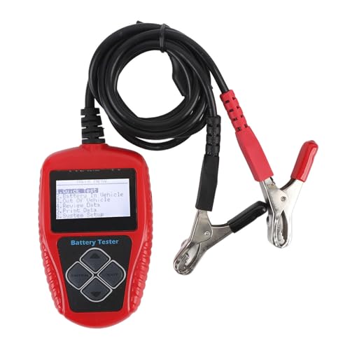 12V Car Battery Tester CCA 100 to 2000 220AH Digital Automotive Load Tester Battery Analyzer Cranking Charging Test Tool with Wide CCA Range and Multifunctional Diagnostics for