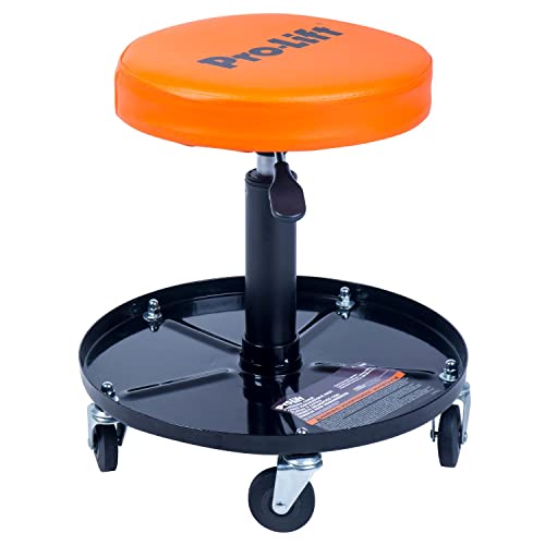 Pro-Lift PL9300H Pneumatic Chair with 300 lbs Capacity – Black/Orange - color: Orange