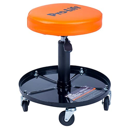 Pro-Lift PL9300H Pneumatic Chair with 300 lbs Capacity – Black/Orange - color: Orange