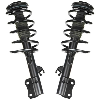 Detroit Axle - 4pc Front Struts Sway Bars for 14-19 Nissan Sentra, Struts & Coil Spring Sway Bar End Links 2014 2015 2016 2017 2018 2019 Replacement Suspension Kit Ready Struts Shocks Assembly - size: 4QS47434/ sway kit
