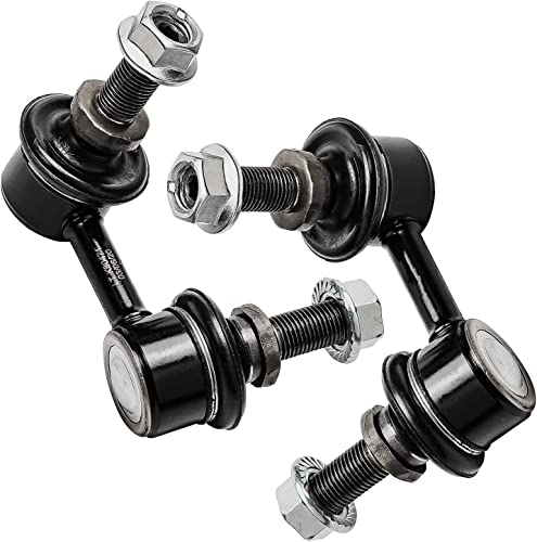 Detroit Axle - Front Struts Sway Bars for 2005-2012 Nissan Pathfinder, 05-15 Xterra, 2 Struts w/Coil Spring 2 Front Sway Stabilizer Bars 2006 2007 2008 2009 2010 2011 Replacement Ready Strut Shock - size: 10061-4/Sway Kit