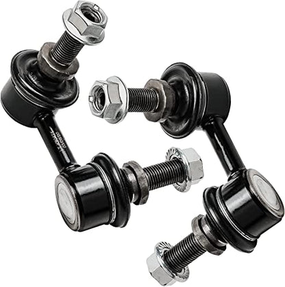 Detroit Axle - Front Struts Sway Bars for 2005-2012 Nissan Pathfinder, 05-15 Xterra, 2 Struts w/Coil Spring 2 Front Sway Stabilizer Bars 2006 2007 2008 2009 2010 2011 Replacement Ready Strut Shock - size: 10061-4/Sway Kit