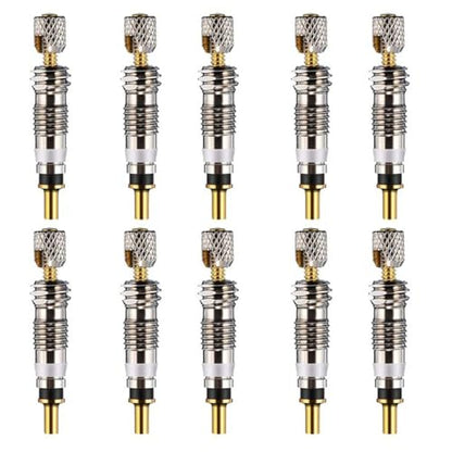 Presta Valve Core Kit Valve Stem Removal Tool Detachable Universal for Tubeless Road MTB Bike Bicycle Tires Repair 10pcs