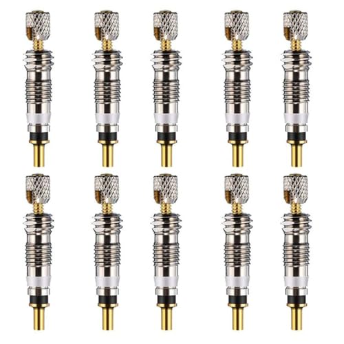 Presta Valve Core Kit Valve Stem Removal Tool Detachable Universal for Tubeless Road MTB Bike Bicycle Tires Repair 10pcs