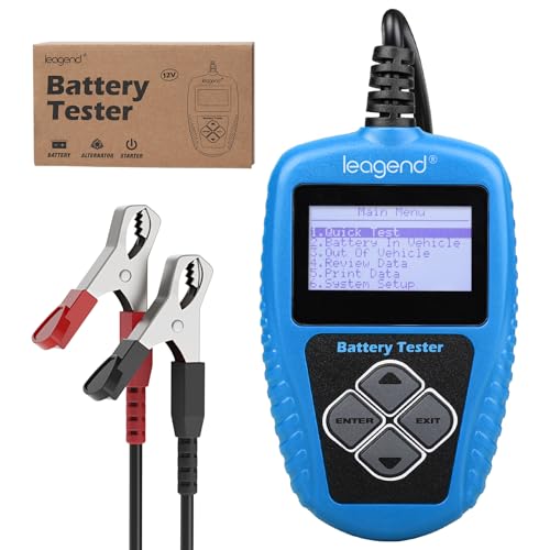 Car Battery Tester 12V 100-2000 CCA, Cranking/Charging System Analyzer, Battery Load Tester for Automotive/Motorcycle/Marine Use