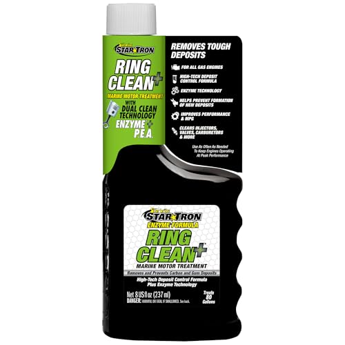 Star Brite Star Tron Ring Clean Plus Deposit Control - Cleans Injectors, Valves, & Entire Engine to Restore Power & Efficiency - 16 OZ Treats 160 Gallons (095616) - style: 8 Ounce