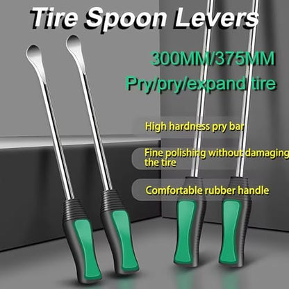 14.5" Tire Spoons Motorcycle,Dirt Bike Tire Spoon Set,4Pce 30/37cm Crowbar for Car,Motorcycle, Bicycle Tire Removal and Replacement