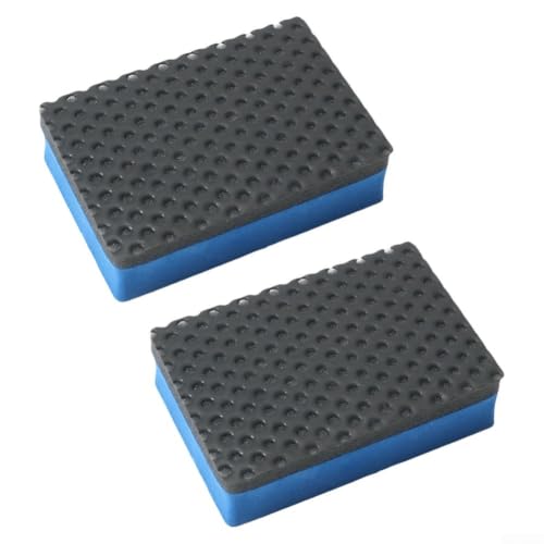 2 Pack Clay Bar Sponge Pad Kit for Car Detailing and Polishing Removes Brake Dust, Dirt and Leaves, Suitable for Painting Glass and Wheel Surfaces