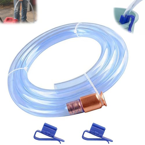 3/4" Gas Siphon Hose, Shaker Siphon for Gasoline/Fuel/Water Transfer, Safety Self Priming Hose 6ft - size: 1 Pack