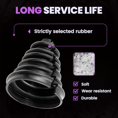 Upgrade CVS18 Universal CV Axle Boot Repair Kit, 5.04 Inch (128mm) Height, Fits Shaft Size 22mm-28mm, Silicone Rubber, Waterproof Dustproof Protection for Cars, Trucks, SUVs