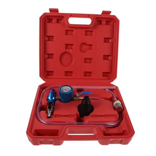 Spill Proof Radiator Refill Tool Kit with Vacuum Coolant Filling Hose, No Spill Auto Coolant Filling Set for Car Cooling System Maintenance