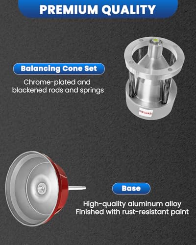 SIXIWANZI Tire Balancer, Portable Bubble Wheel Balancer for Cars and Trucks