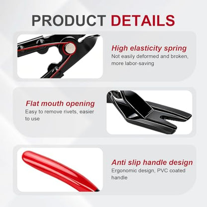 Panel Clip Removal Plier,2026 Upgrade Automotive Door Panel Upholstery Trim Clip,Removal Tool Plier,Push Pin Pliers Trim Removal Tool,Car Accessories (1pcs) - color: 1pcs