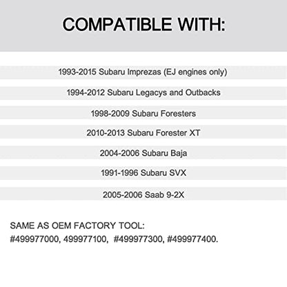 Crank Pulley Tool for Subaru, Screw Wrench Holder Kit for Subaru Imprezas EJ Only, Legacy, Outback, Foresters XT, Baja SVX Saab 9-2X