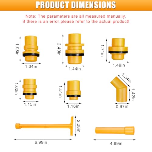 No-Spill Coolant Funnel Kit, Spill-Proof Coolant Filling Funnel Radiator Flush Kit with Adapters, Universal Radiator Bleeder Funnels Fill Kit for Most Cars (15PCS) - color: 15PCS