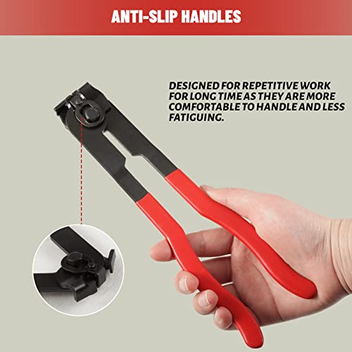 SPEEDWOX 31PCS CV Joint Boot Clamp Pliers with Stainless Steel Band Clamps Locking Metal Cable Zip Ties Kit CV Boot Clamp Tool for Most Cars Car Banding Tools Kit Set Auto Repair Tool