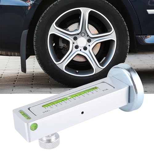 Adjustable Universal Magnetic Gauge Tool for Car Truck Camber Castor Measurement, Aluminum, Easy Read & Operate - Accurate Wheel Alignment, Durable & Lightweight for Automoti