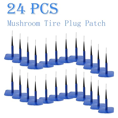 24-Pack Professional Tire Repair Kit | 9/16" x 4" Patch & Wrapped Stem Plug, Heavy-Duty Puncture Repair for for Car, Truck, SUV & Trailers（TP-114W - size: 0.55 x 3.94 24 pcs