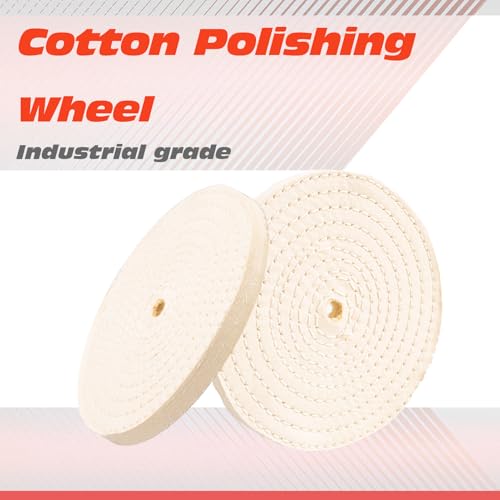 6x1x1 Inch Cotton Polishing Wheel, 150×25×12mm, 70 Plies - style: Cotton Wheel