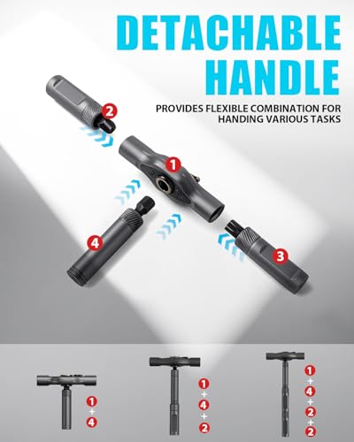 VMAN Ratchet Screwdriver Set, magnetic Screwdriver sets, S2 Steel Bits, DIY Combination Flexible Shaft, Suitable for Furniture Assembly, Precision Electrical Appliance Repair, Bicycle Tools