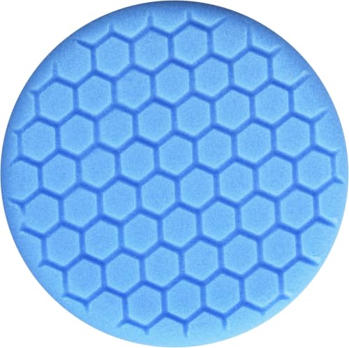 Chemical Guys BUFX_105HEX6 Blue Light Polishing/Finishing Pad (6.5 Inch Pad Made for 6 Inch Backing Plates) (Pack of 12) - size: 6.5 Inch Pad (12 Pack), style: Light/Finishing Pad