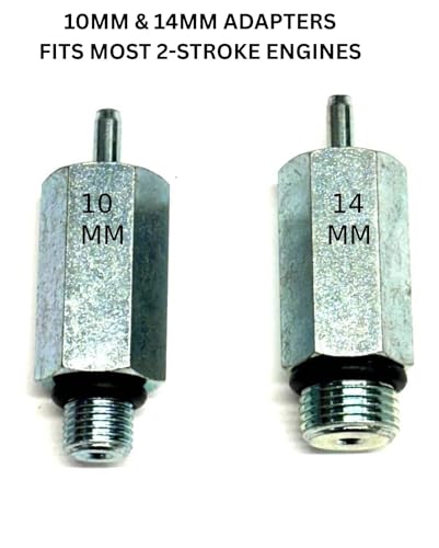 Pressure & Vacuum Leak Down Tester for 2-Stroke Engines | Diagnose chainsaw, trimmer, blower & water pump leaks. Gauge included. Pro mechanic tool.
