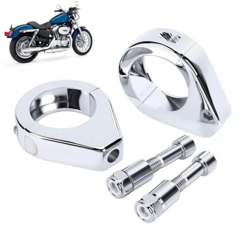 Generic 39mm Motorcycle Turn Signal Relocation Bracket, Fork Clamp for XL1200 , with Electroplated Aluminum Alloy Mount for 39mm Forks, Arm Puller Tie Rod End Removal Tool Set