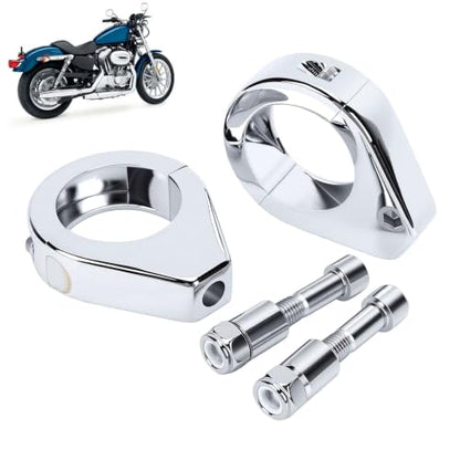 Generic 39mm Motorcycle Turn Signal Relocation Bracket, Fork Clamp for XL1200 , with Electroplated Aluminum Alloy Mount for 39mm Forks, Arm Puller Tie Rod End Removal Tool Set