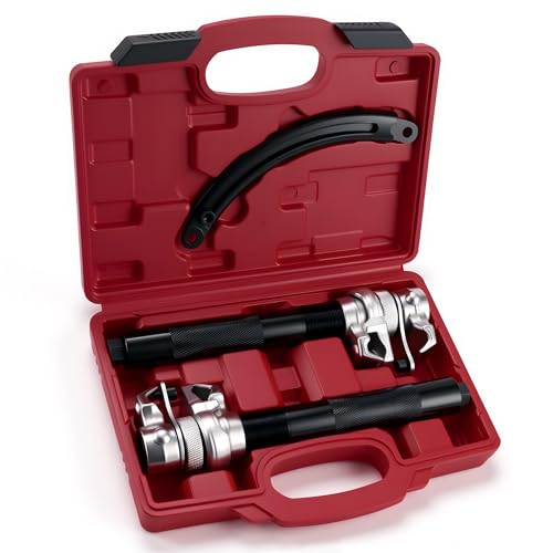Reywoo Spring Compressor Tool, Coil Spring Compressor Tool and Strut Spring Compressor Tool Set with Safety Jaws for Macpherson Struts, Max Load 2645LB - size: 10.6" Max Safe Opening