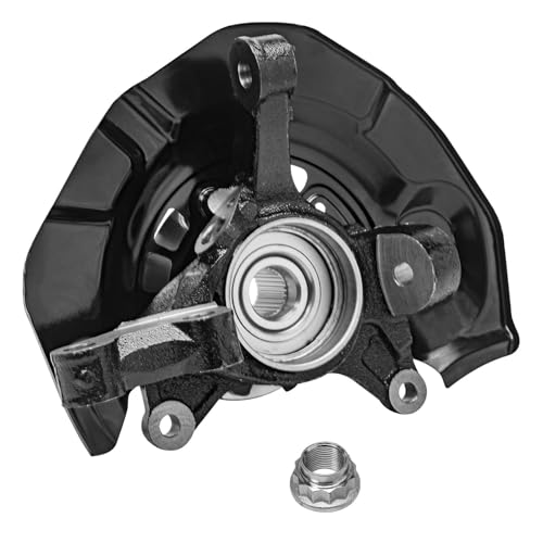 Detroit Axle - 4pc AWD Front Steering Knuckles Rear Wheel Bearing Hubs for 2004 2005 2006 2007 2008 2009 2010 Toyota Sienna, 2 Steering Knuckles 2 Non-ABS Wheel Bearing Hubs Replacement - size: 4UW48672/Kit