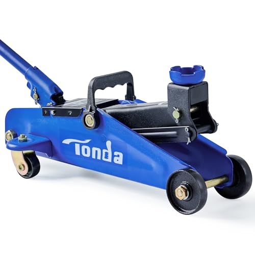 TONDA Floor Jack, Hydraulic Portable Car Lift Jack, 1.5 Ton (3,000 lb) Capacity (Blue) - color: 1.5T Blue