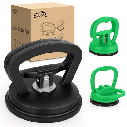 GOOACC Car Dent Puller 3 Pack Black Green Powerful Suction Cup Puller with Handle Lifter Large & Small Pullers Paintless Dent Repair Tool Kit for Car Body Fridge Glass Tiles Screen Object Moving - color: Black+Green