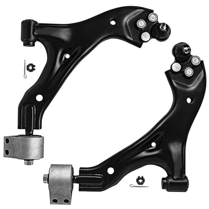 Detroit Axle - Front Struts + Lower Control Arms w/Ball Joint Replacement | for Chevy Equinox Pontiac Torrent - 4pc Set - size: 4CQ2501373/Big Kit
