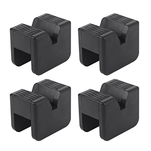 VASTAUTO Jack Rubber Pad Adapter,Jack Stand Universal Heavy Duty Rubber,Slotted Frame Rail Pinch Welds Protector Floor Jack Pad Adapter(4 Pack)