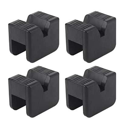 VASTAUTO Jack Rubber Pad Adapter,Jack Stand Universal Heavy Duty Rubber,Slotted Frame Rail Pinch Welds Protector Floor Jack Pad Adapter(4 Pack)