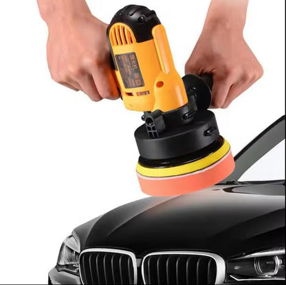 110V 600W Dual-Action Polisher - Variable Speed Random Orbital Buffer Machine for Cars, Boats, Floors - Professional Detailing Kit with 5" Pads (600-3700 RPM) for Waxing, Polishing & Paint Correction