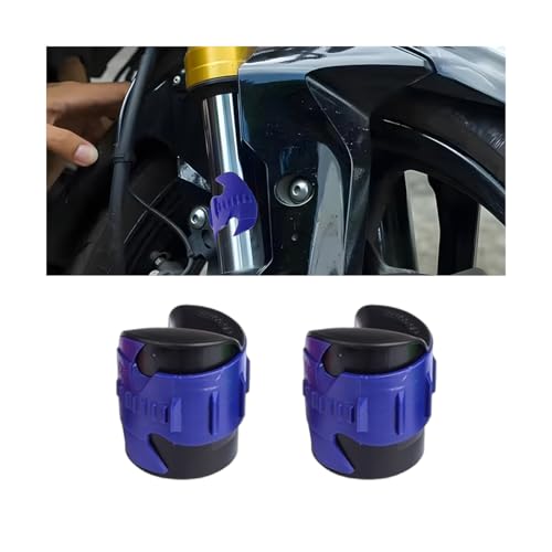 HZEL Motorcycle Fork Seal Cleaner Tool, 2PCS 45mm-55mm Motorbike Front Fork Seal Saver Cleaner Removal Tools, Shock Absorber Motocross Cleaning Tool, Universal for Motocross Dirt Bike Scooters (Blue) - color: Blue
